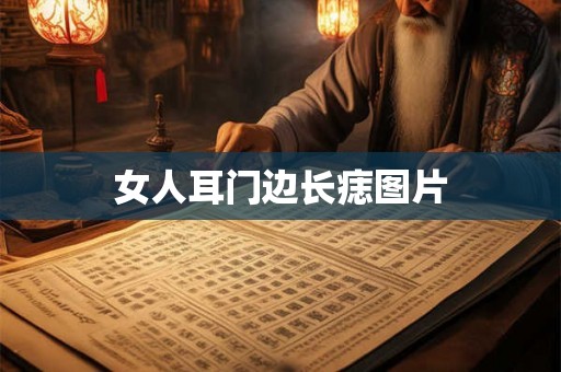 女人耳门边长痣图片