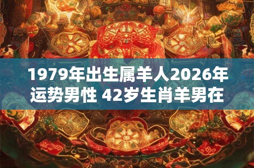 1979年出生属羊人2026年运势男性 42岁生肖羊男在2026年运气如何