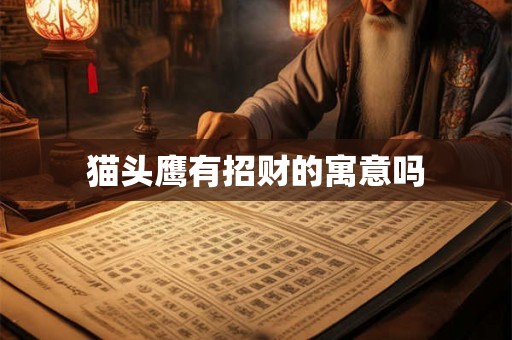 猫头鹰有招财的寓意吗