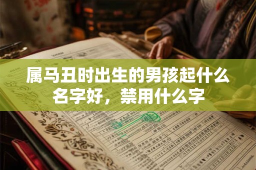 属马丑时出生的男孩起什么名字好,禁用什么字 属马丑时出生的男孩起什么名字好,禁用什么字