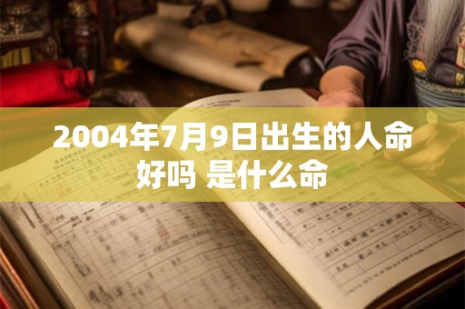 2004年7月9日出生的人命好吗 是什么命 2004年7月9日出生的人命好吗 是什么命