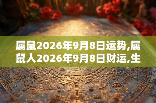 属鼠2026年9月8日运势,属鼠人2026年9月8日财运,生肖鼠2026年9月8日运势