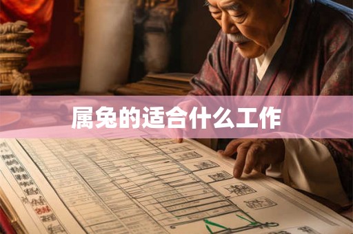 属兔的适合什么工作