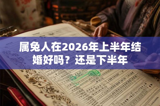 属兔人在2026年上半年结婚好吗？还是下半年