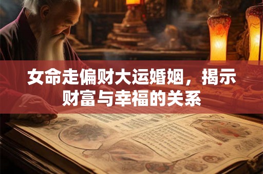 女命走偏财大运婚姻,揭示财富与幸福的关系 女命走偏财大运婚姻,揭示财富与幸福的关系