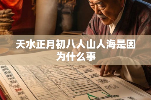 天水正月初八人山人海是因为什么事