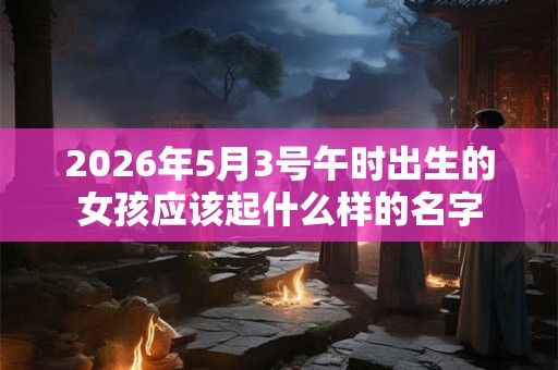 2026年5月3号午时出生的女孩应该起什么样的名字 2026年5月3号午时出生的女孩应该起什么样的名字