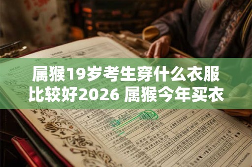 属猴19岁考生穿什么衣服比较好2026 属猴今年买衣服注意事项