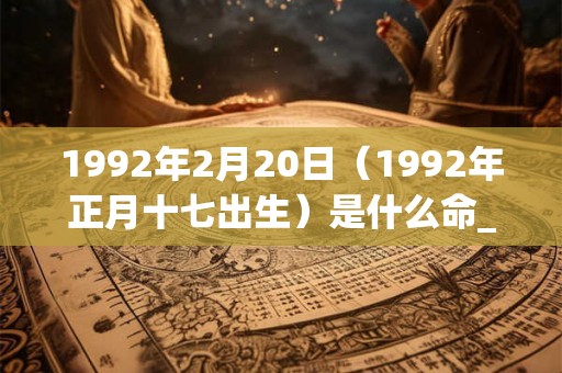 1992年2月20日(1992年正月十七出生)是什么命_命运如何 1992年2月20日(1992年正月十七出生)是什么命_命运如何