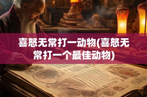 喜怒无常打一动物(喜怒无常打一个最佳动物)