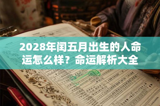 2028年闰五月出生的人命运怎么样？命运解析大全