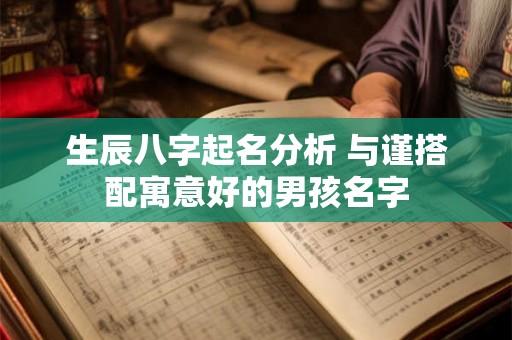生辰八字起名分析 与谨搭配寓意好的男孩名字