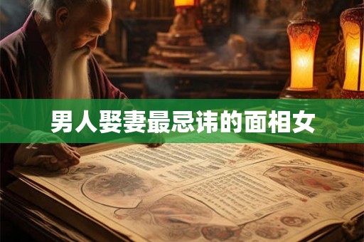 男人娶妻最忌讳的面相女
