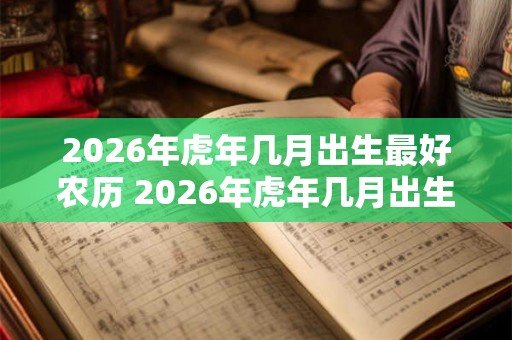 2026年虎年几月出生最好农历 2026年虎年几月出生命苦