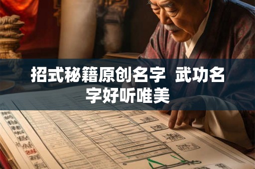 招式秘籍原创名字  武功名字好听唯美