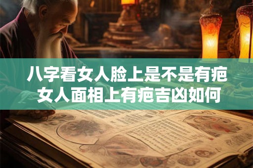 八字看女人脸上是不是有疤 女人面相上有疤吉凶如何