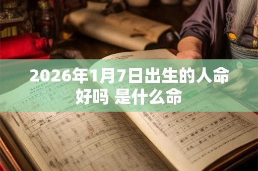 2026年1月7日出生的人命好吗 是什么命