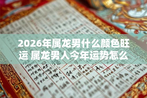 2026年属龙男什么颜色旺运 属龙男人今年运势怎么样