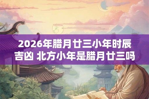 2026年腊月廿三小年时辰吉凶 北方小年是腊月廿三吗