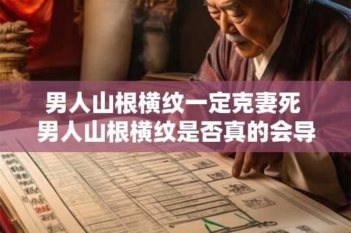 男人山根横纹一定克妻死 男人山根横纹是否真的会导致妻子的死亡