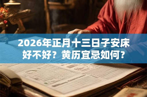 2026年正月十三日子安床好不好?黄历宜忌如何? 2026年正月十三日子安床好不好?黄历宜忌如何?