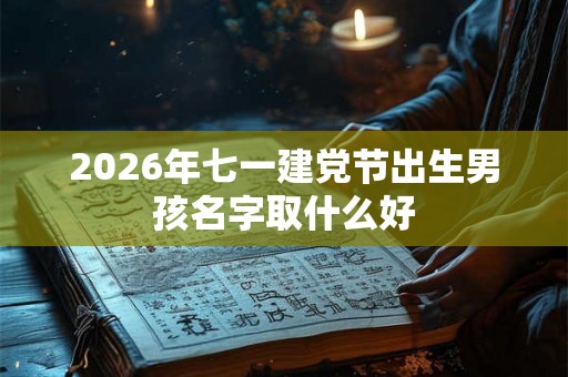 2026年七一建党节出生男孩名字取什么好