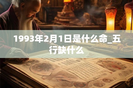 1993年2月1日是什么命_五行缺什么