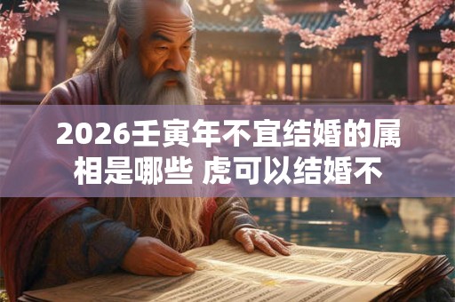 2026壬寅年不宜结婚的属相是哪些 虎可以结婚不