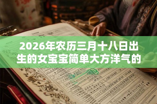 2026年农历三月十八日出生的女宝宝简单大方洋气的名字 2026年农历三月十八日出生的女宝宝简单大方洋气的名字