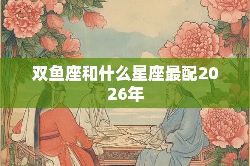 双鱼座和什么星座最配2026年