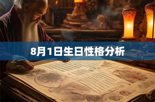 8月1日生日性格分析