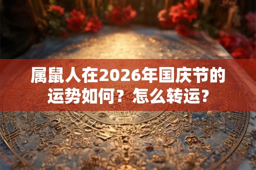 属鼠人在2026年国庆节的运势如何？怎么转运？