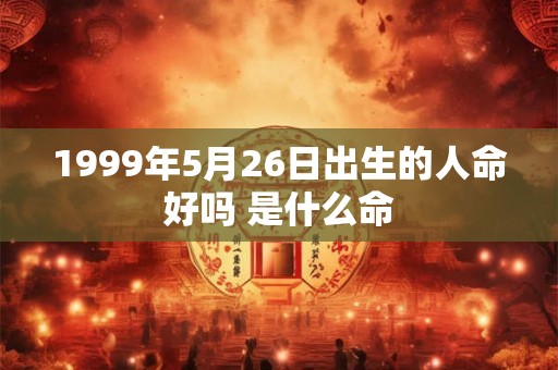 1999年5月26日出生的人命好吗 是什么命