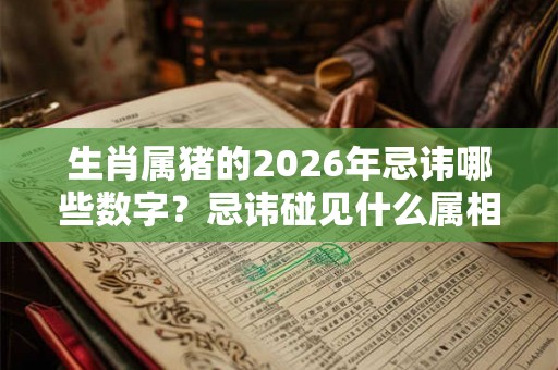 生肖属猪的2026年忌讳哪些数字?忌讳碰见什么属相 生肖属猪的2026年忌讳哪些数字?忌讳碰见什么属相