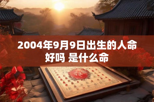 2004年9月9日出生的人命好吗 是什么命 2004年9月9日出生的人命好吗 是什么命
