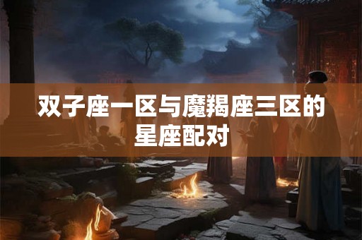 双子座一区与魔羯座三区的星座配对