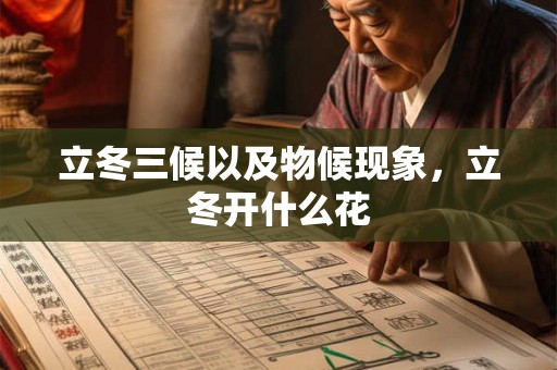 立冬三候以及物候现象，立冬开什么花