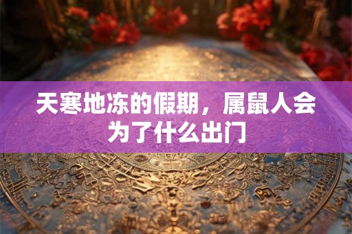 天寒地冻的假期，属鼠人会为了什么出门