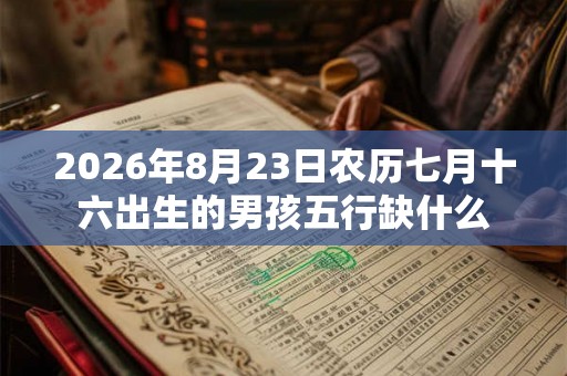 2026年8月23日农历七月十六出生的男孩五行缺什么