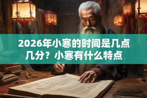 2026年小寒的时间是几点几分？小寒有什么特点