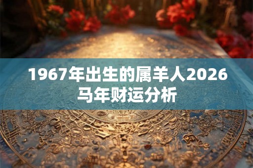 1967年出生的属羊人2026马年财运分析