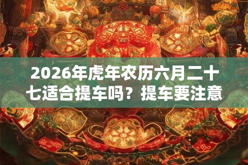 2026年虎年农历六月二十七适合提车吗？提车要注意什么？