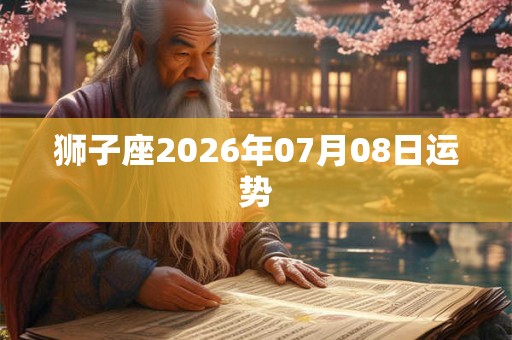 狮子座2026年07月08日运势