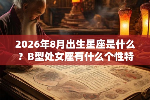 2026年8月出生星座是什么?B型处女座有什么个性特征? 2026年8月出生星座是什么?B型处女座有什么个性特征?