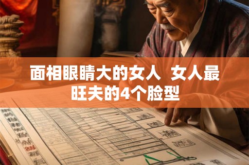面相眼睛大的女人  女人最旺夫的4个脸型