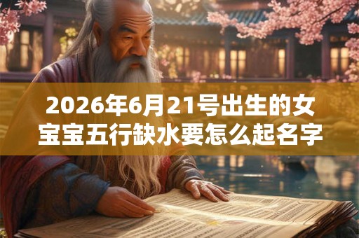 2026年6月21号出生的女宝宝五行缺水要怎么起名字