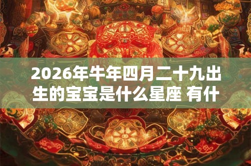 2026年牛年四月二十九出生的宝宝是什么星座 有什么性格特点 2026年牛年四月二十九出生的宝宝是什么星座 有什么性格特点