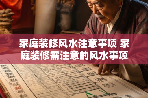 家庭装修风水注意事项 家庭装修需注意的风水事项 家庭装修风水注意事项 家庭装修需注意的风水事项