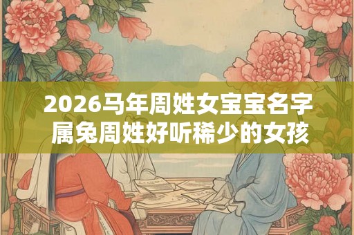 2026马年周姓女宝宝名字 属兔周姓好听稀少的女孩名字