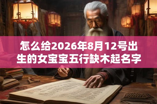 怎么给2026年8月12号出生的女宝宝五行缺木起名字